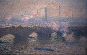 Claude Monet Waterloo Bridge, Gray Day painting